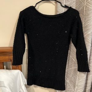 A/X Armani Exchange Sequin Black Sweater - Size XS